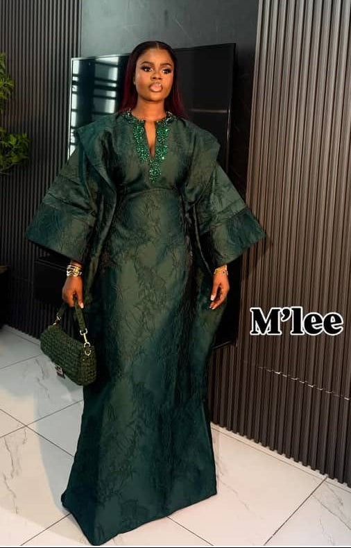 Women Damask Maxi Dress