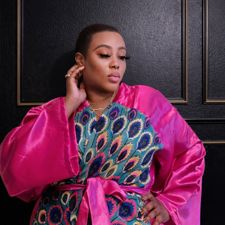 Women Silk Embroidered Kimono Robes – TJ African Print Dresses