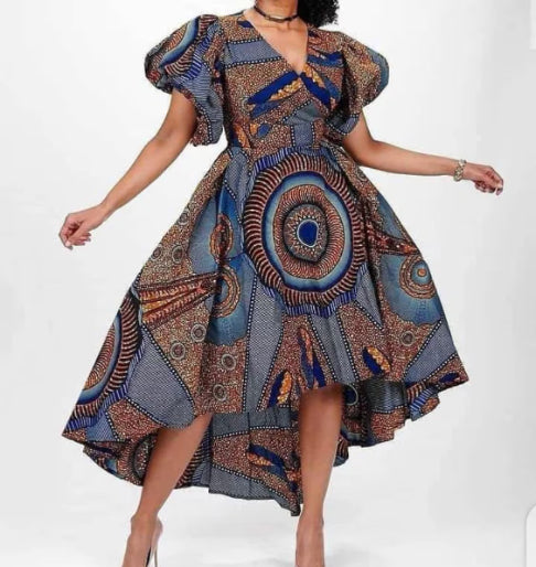 Women African Print Ankara Dress