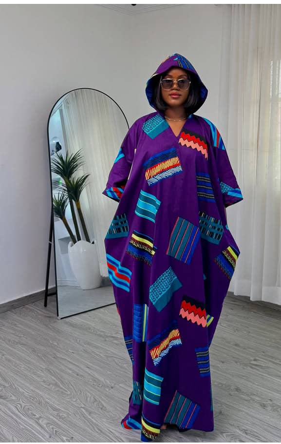 Women Maxi Dress With Hoodie