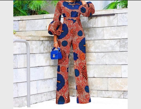 Women Palazzo Print Jumpsuit