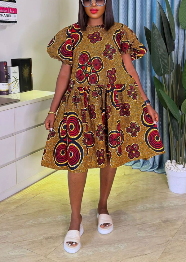 Africa Print Ankara Maxi Dress