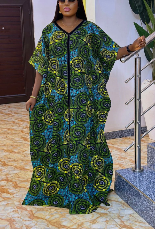 Africa Print Ankara Maxi Dress