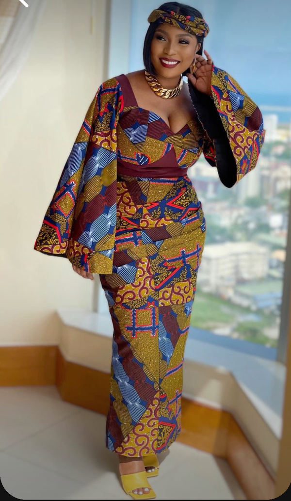 Africa Print Ankara Maxi Dress