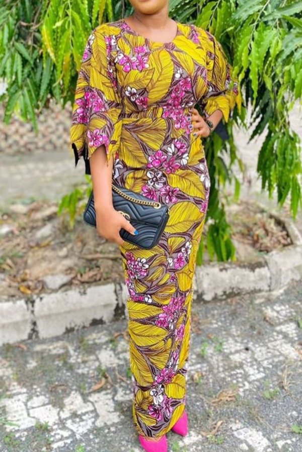 Africa Print Ankara Maxi Dress