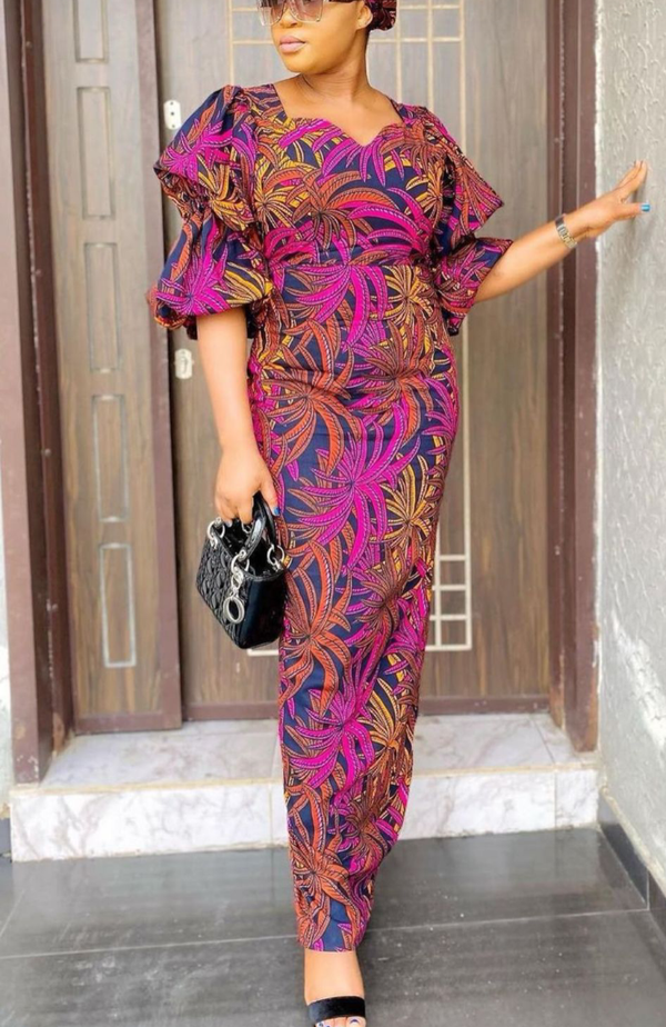 Africa Print Ankara Maxi Dress