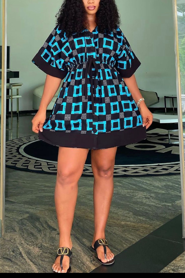 Women Ankara Short Dress