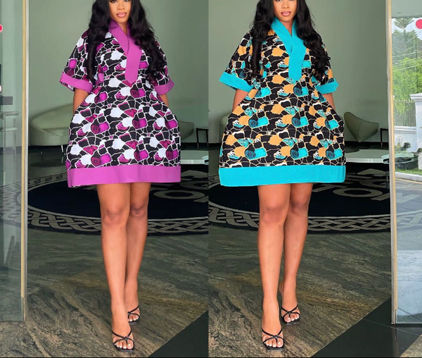 Women Ankara Short Dress