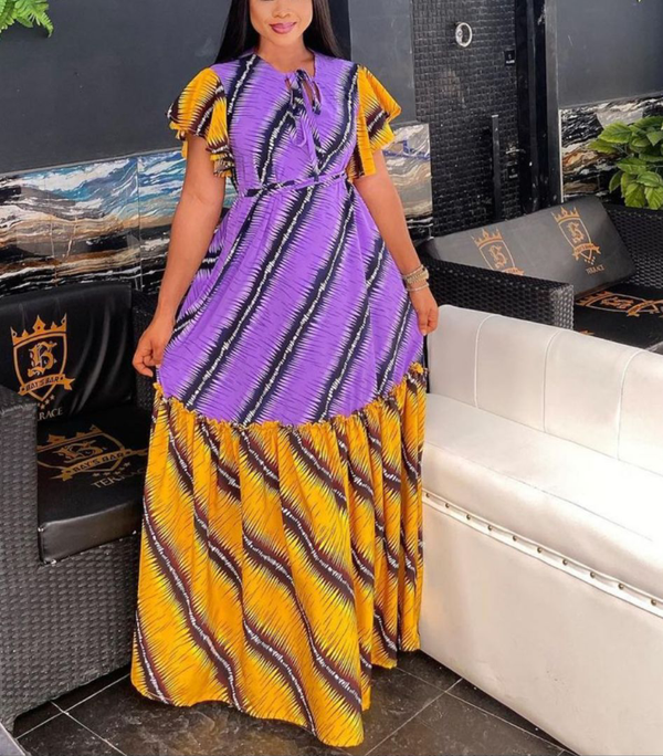 Africa Print Ankara Maxi Dress