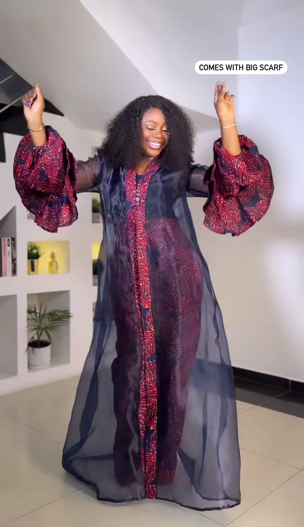 Ella Bella African Print Palazzo Kimono Set