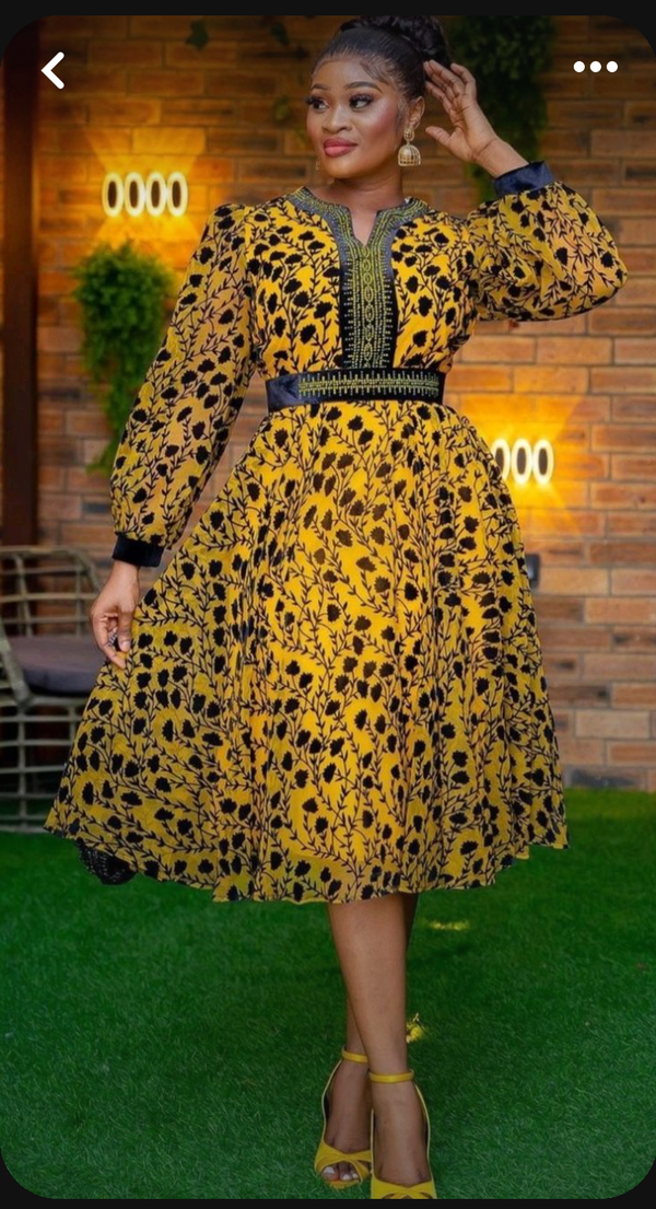 Africa Print Ankara Dress