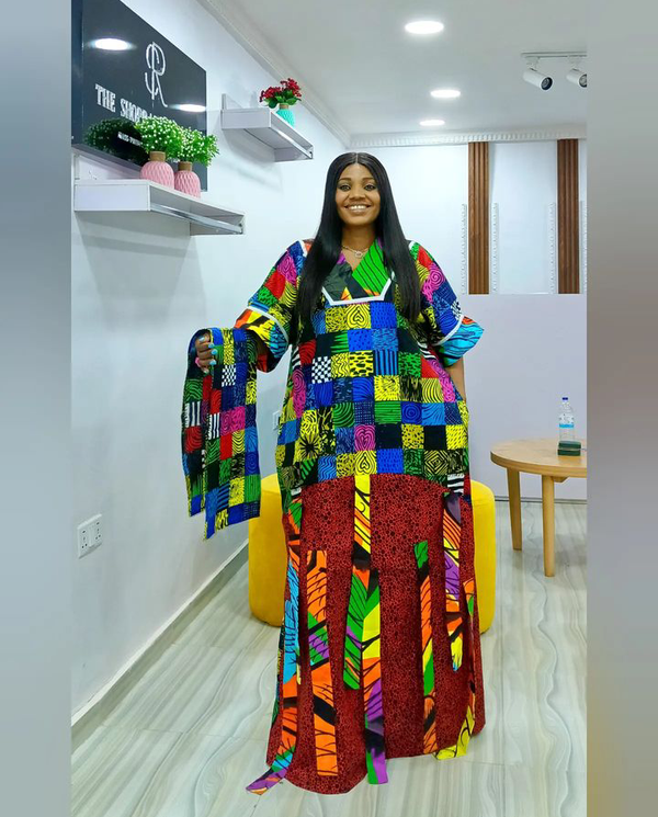 Africa Print Ankara Maxi Dress