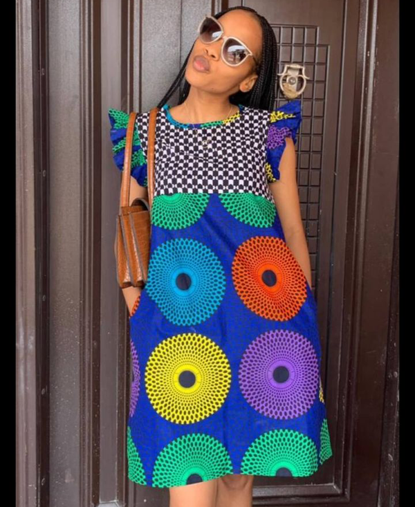 Women Ankara Short Dress