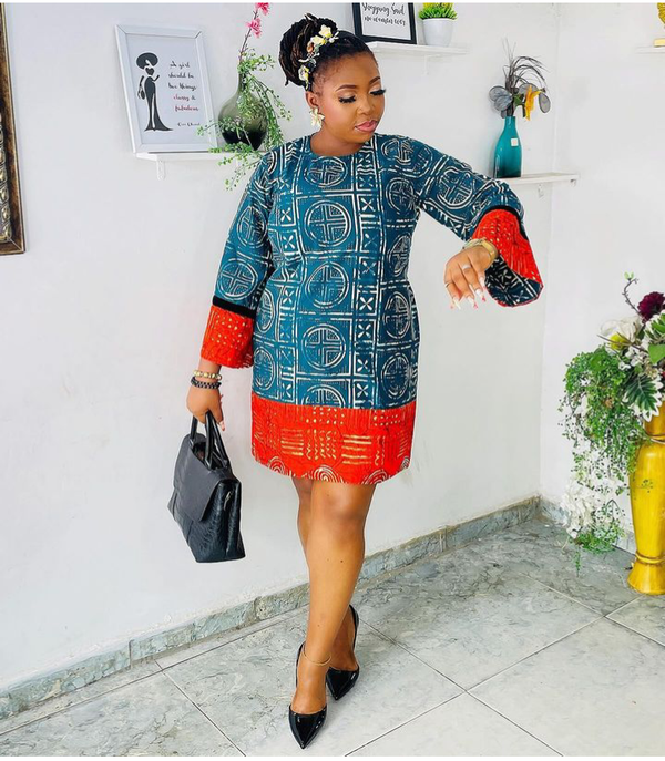 Africa Print short shirt Dress