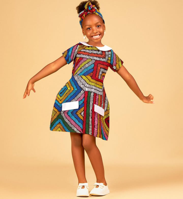 African print dress for girls