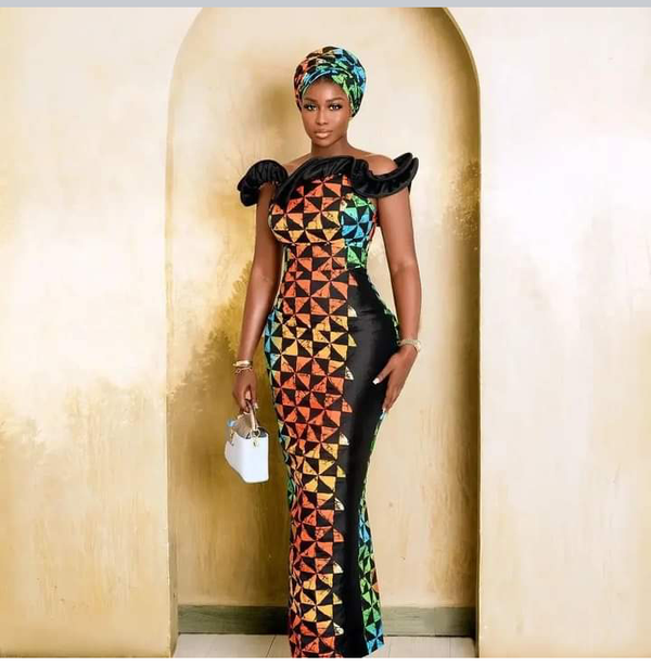 Women African print party Dress