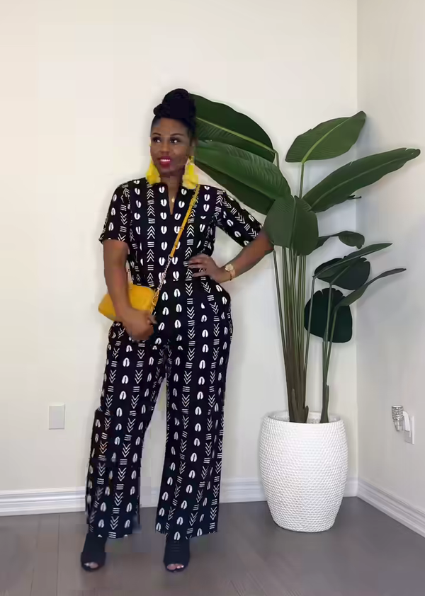 African Print women Jumpsuit