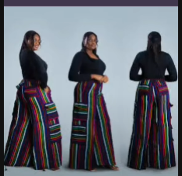 Women Aso oke Palazzo Pant