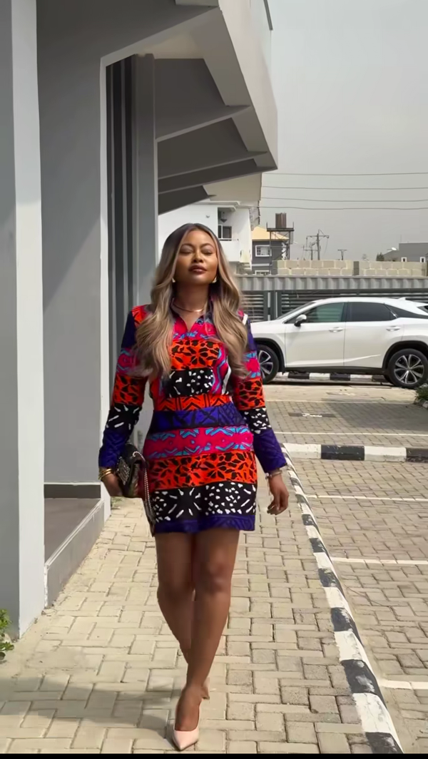 African Print Ankara Blazer and skirt