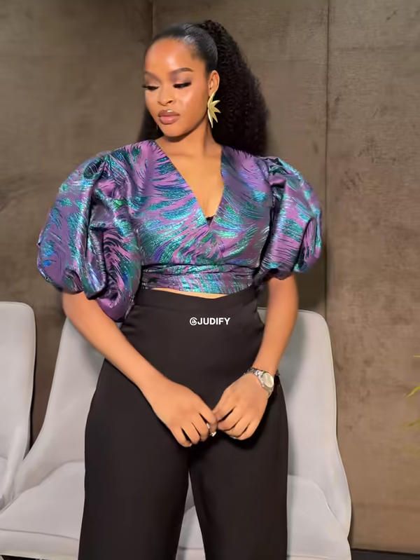 Women African print top