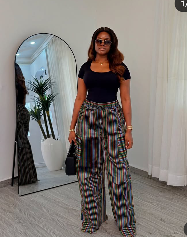 Women Aso oke Palazzo Pant