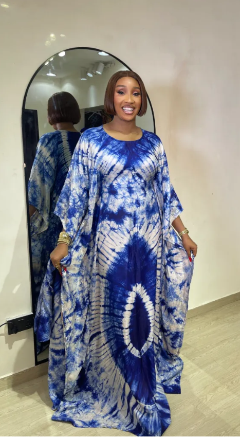 Women silk Adire party Dress