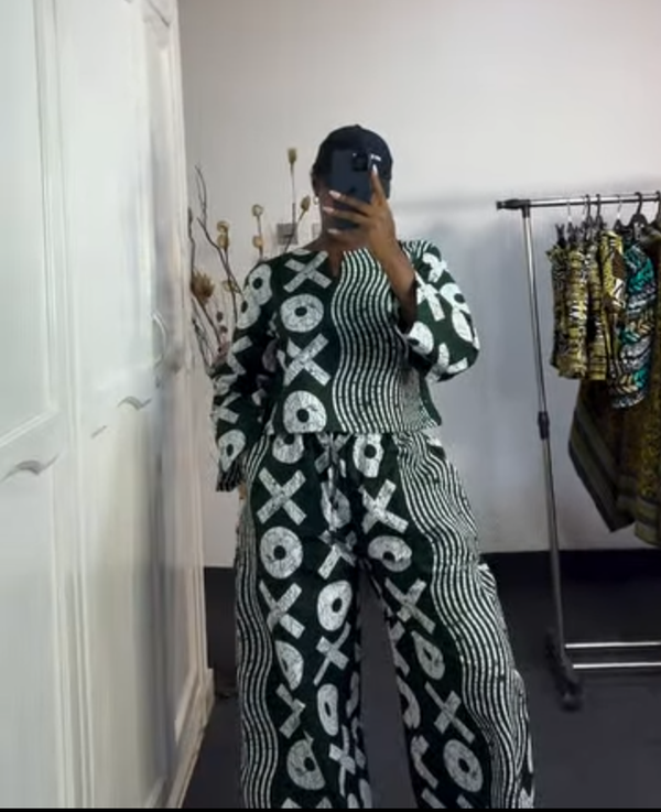 Women Palazzo Pant and Top 2 Piece Set