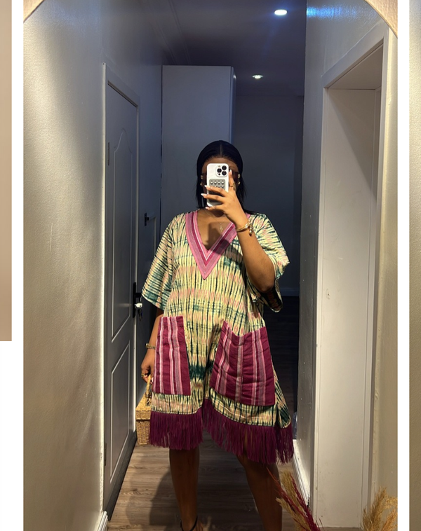 Women Aso Oke Mini Dress