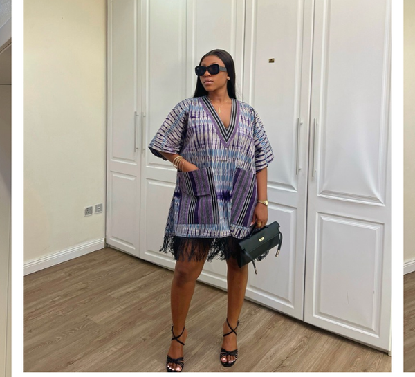 Women Aso Oke Mini Dress