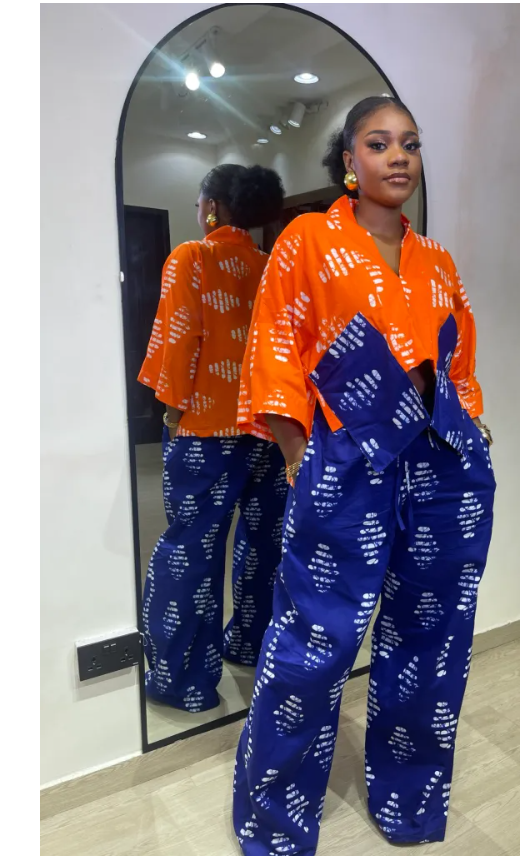 Women's Adire Pant and Top