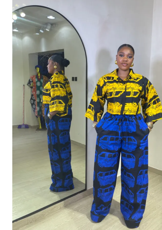 Women's Adire Pant and Top