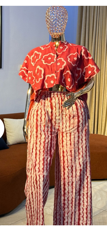 Women's Adire Pant and Top