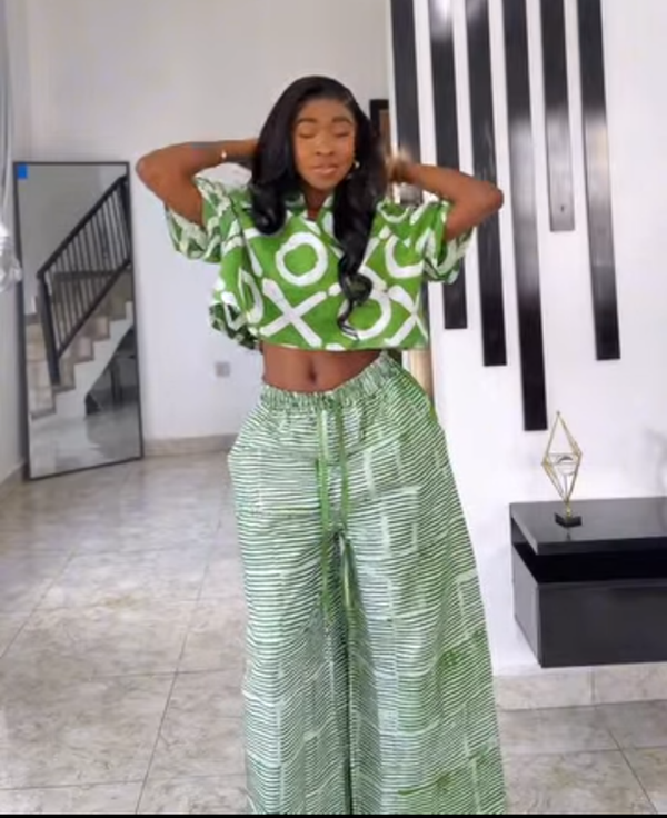 Women's Adire Pant and Top