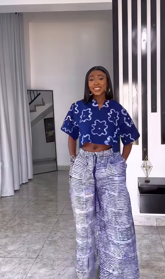 Women's Adire Pant and Top
