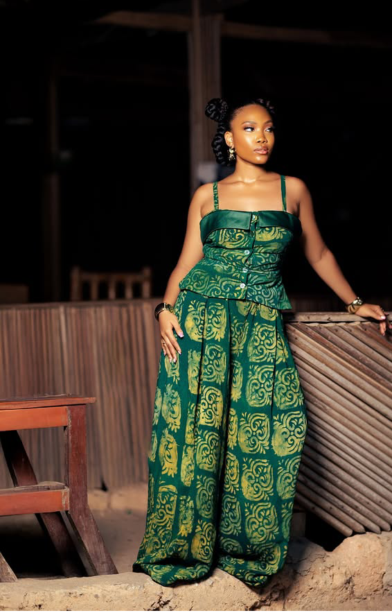 Women's Adire Pant and Top