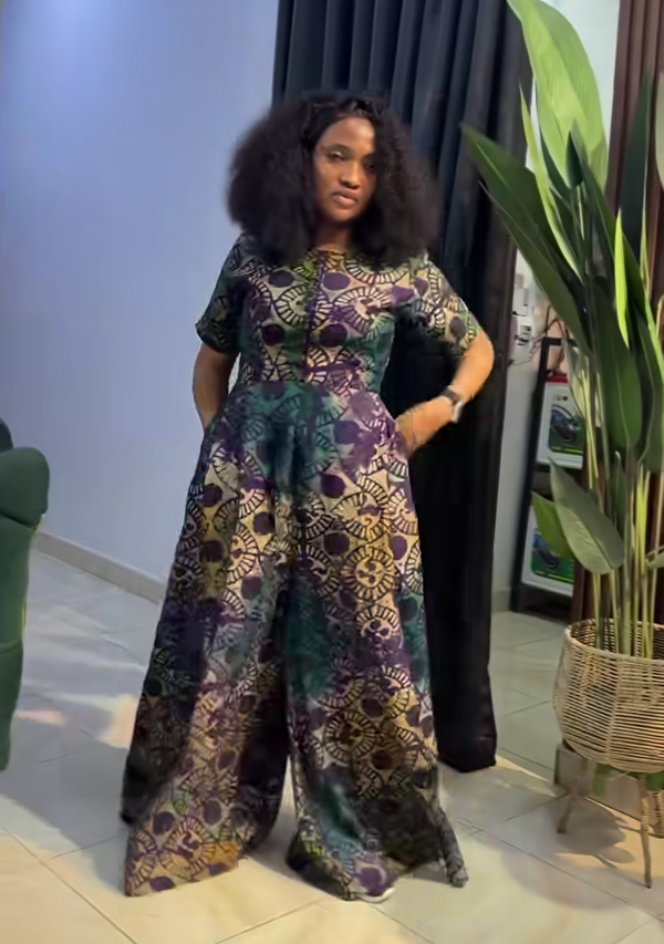 African Print women Jumpsuit