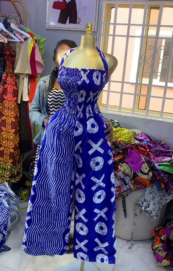 African Print women Jumpsuit