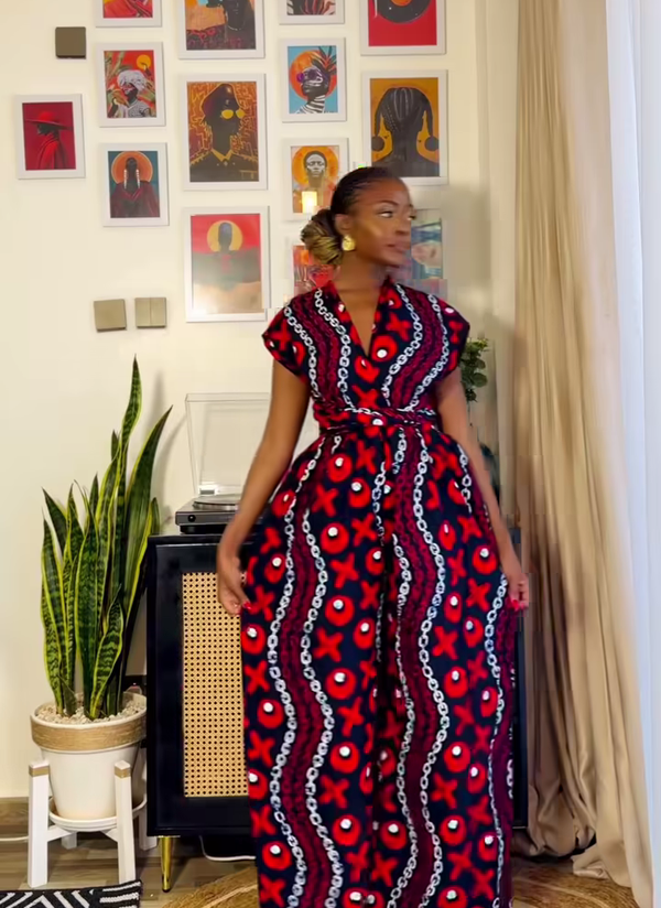 African Print women Jumpsuit