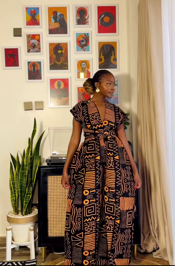 African Print women Jumpsuit