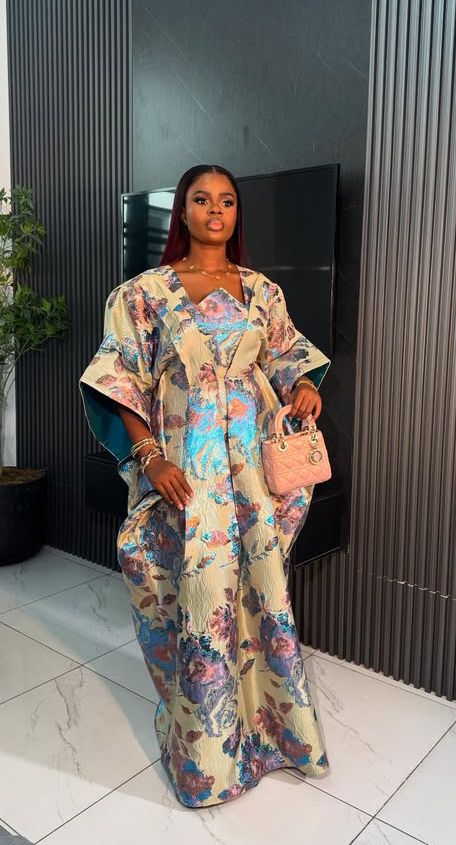 Women Damask Maxi Dress