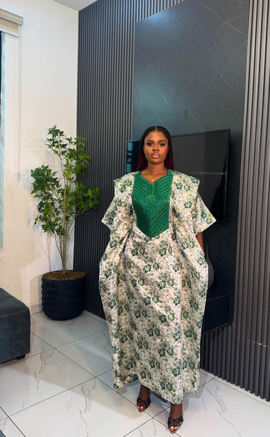 Women Damask Maxi Dress