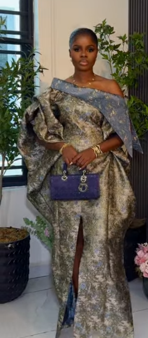 Women Damask Maxi Dress