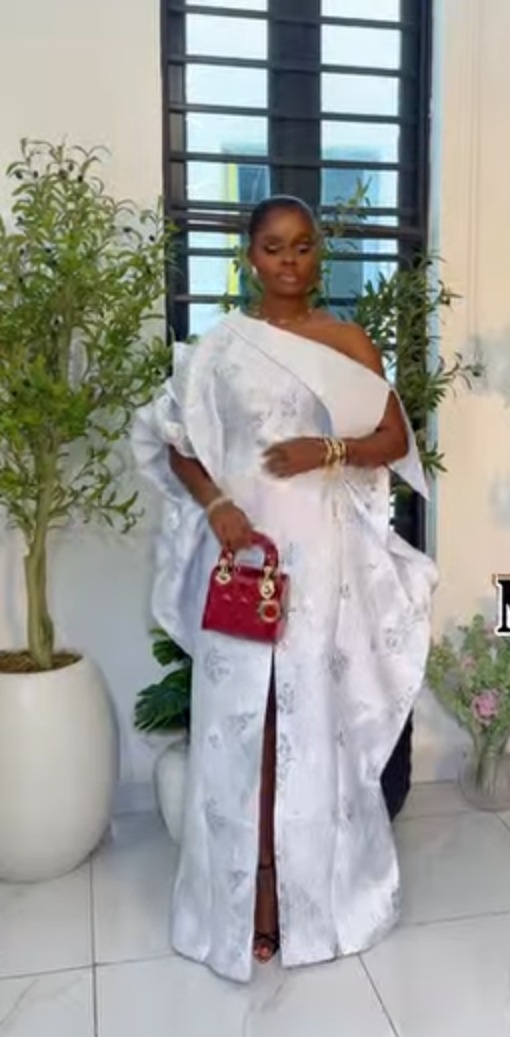 Women Damask Maxi Dress