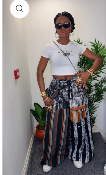 Women Aso oke Palazzo Pant