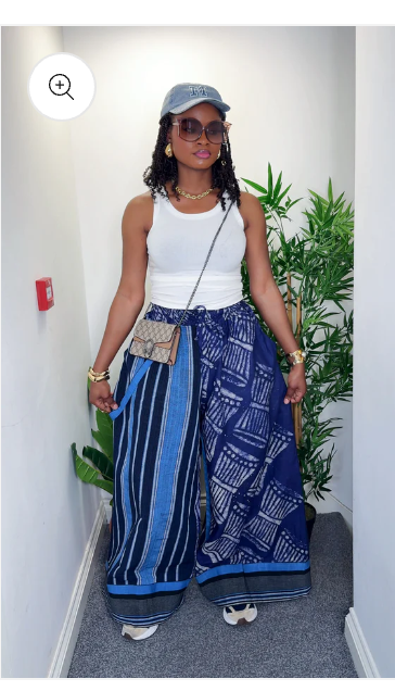 Women Aso oke Palazzo Pant