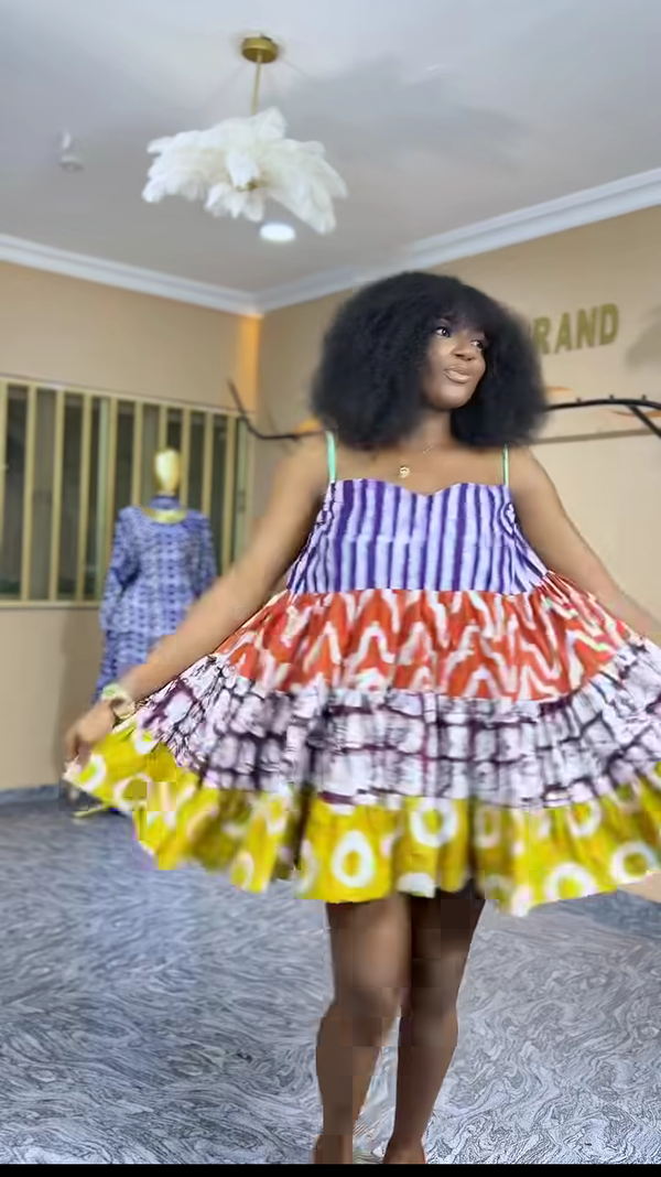 Women Ankara Short Dress
