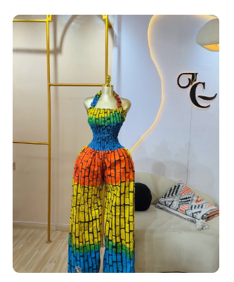 African Print women Jumpsuit