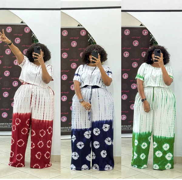 Women's Adire Pant and Top