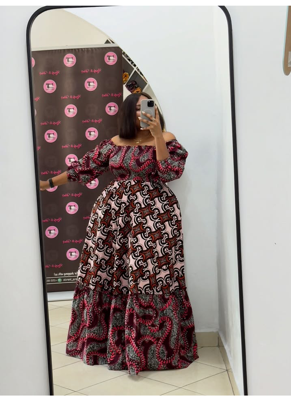 Africa Print Ankara Maxi Dress