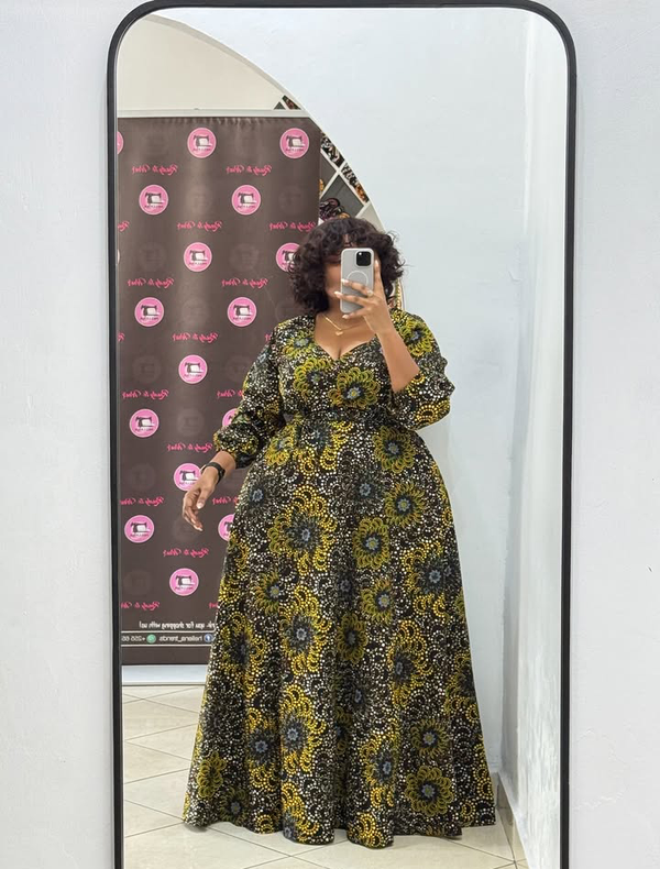 Africa Print Ankara Maxi Dress